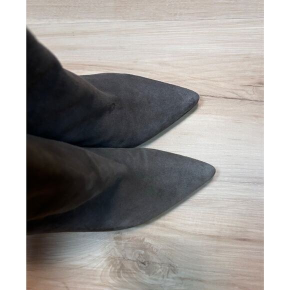 IRO women’s Suede Bootie sz 38 Taupe 3.5” Heel & Pointed Toe $625 - US 7 to 7.5 - Picture 6 of 12